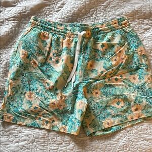 Chubbies Seersucker Floral Print Swim Shorts